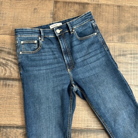 AS NEW PULL & BEAR SKINNY HIGH RISE JEANS SIZE 8 - Picture 7 of 15
